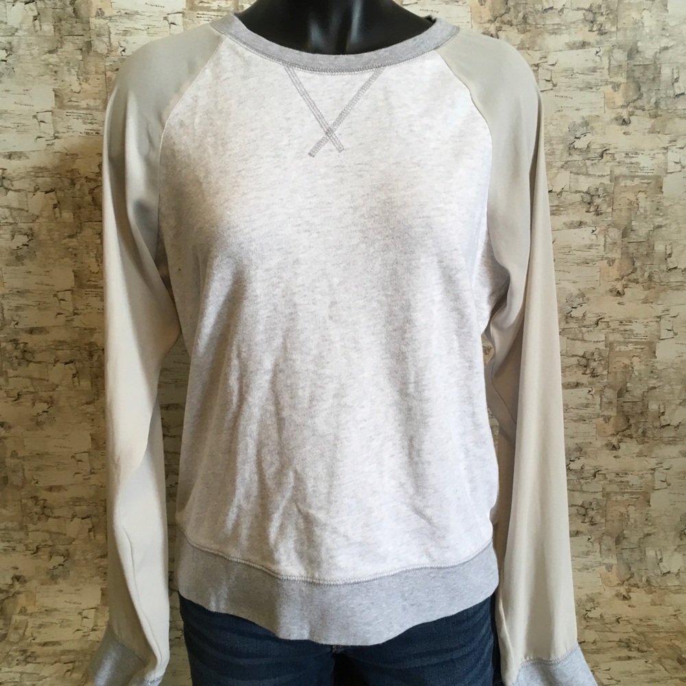 J Crew Sweatshirt with shear arms size small